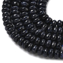 Synthetic Blue Goldstone Beads Strands&nbsp;G-K343-C52-01A