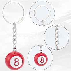 2Pcs 2 Colors Platinum Alloy Resin Keychains&nbsp;KEYC-BM0001-17