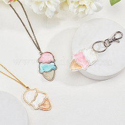 Alloy Open Back Bezel Pendants&nbsp;PALLOY-OC0002-77