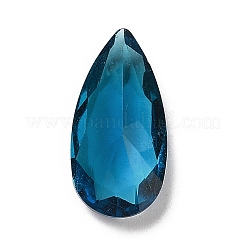 ポイントガラスラインストーンカボション  ティアドロップ  多面カット  ミックスカラー  18x9x5.5~6mm&nbsp;GLAA-B012-32E