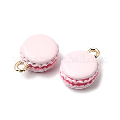 合金エナメルチャーム  マカロンチャーム  ゴールドカラー  ミスティローズ  13x9x6mm  穴：1.4mm&nbsp;PALLOY-T094-03A-02