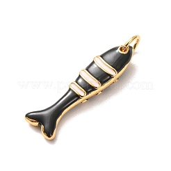 Brass with Enamel Pendants&nbsp;KK-CBA2F11-03G-06
