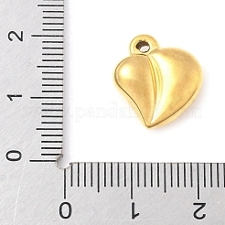 304ステンレススチールハートペンダント  15x14x6mm  穴：1.2mm&nbsp;LS-STAS-R162-01G-06