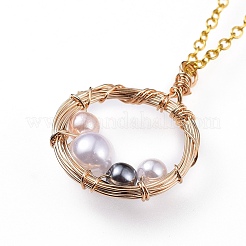 Dangle Earring & Pendant Necklace Jewelry Sets&nbsp;SJEW-JS01036