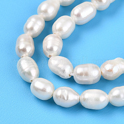 Natural Cultured Freshwater Pearl Beads Strands&nbsp;PEAR-N012-04U-01