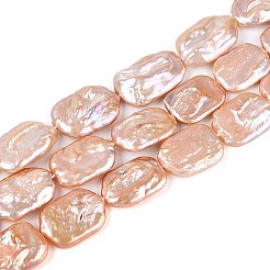 Natural Baroque Pearl Keshi Pearl Beads Strands&nbsp;PEAR-S020-D07-03