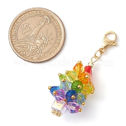 Christmas Tree Glass Beads Pendant Decorations&nbsp;HJEW-JM02552