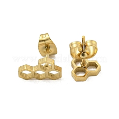 304 Stainless Steel Stud Earrings&nbsp;EJEW-G384-03C