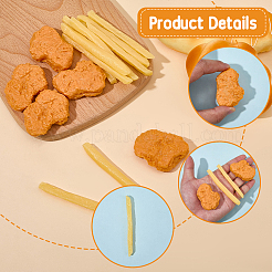 人工プラスチックモデル15個  模造食品  ディスプレイ装飾用  ミックスカラー  53~88x8~39x6.5~17mm&nbsp;DJEW-SC0001-29
