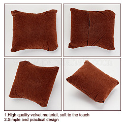 糸くずブレスレット/時計枕ジュエリーディスプレイ  ココナッツブラウン  80x75x47mm&nbsp;BDIS-WH0003-09D