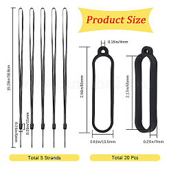 DIY Anti-lost Electronic Stylus & Lighter Pendant Necklace Making Kit&nbsp;AJEW-GF0007-85