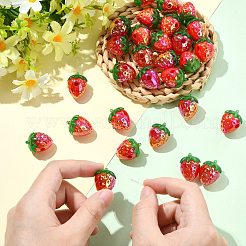 20Pcs 2 Colors UV Plating Transparent Acrylic Beads&nbsp;FIND-CJ0005-26