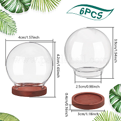 6Pcs Glass Dome Cover&nbsp;AJEW-NB0006-21A