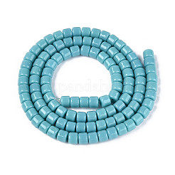 Opaque Solid Color Glass Beads Strands&nbsp;GLAA-N065-4x4mm-C08