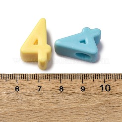 Opaque Acrylic European Beads&nbsp;OACR-S072-04B