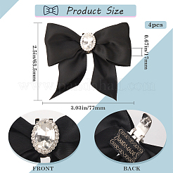 Polyester Bowknot Shoe Decorations&nbsp;FIND-WH0139-226B