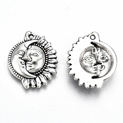 Tibetan Style Alloy Pendants&nbsp;X-TIBE-S323-045AS-RS