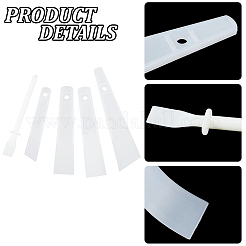 5Pcs 5 Styles Plastic Scraper Tools&nbsp;AJEW-CL0002-75