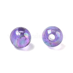 Medium Orchid AB Color Transparent Acrylic Round Beads&nbsp;X-PL732-10