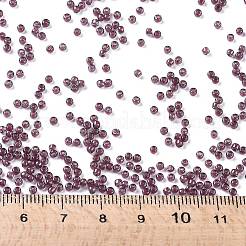 TOHOラウンドシードビーズ  日本製シードビーズ  （クリスタルベリーワイン1075)本が並ぶ  11/0  2.2mm  穴：0.8mm  約1110PCS /ボトル  10 G /ボトル&nbsp;SEED-JPTR11-1075