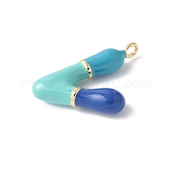 Brass Enamel Pendants&nbsp;KK-E093-03G-V-02