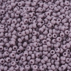 MIYUKIラウンドロカイユビーズ  日本製シードビーズ  11/0  (rr410f) マット不透明モーブ  2x1.3mm  穴：0.8mm  約1100PCS /ボトル  10 G /ボトル&nbsp;SEED-JP0008-RR0410F