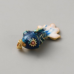 Brass Rhinestone Pendants&nbsp;KK-WH0108-46A-01