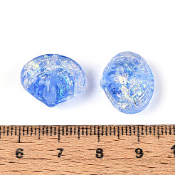 Handmade Foil Lampwork Beads Strands&nbsp;FOIL-T008-03E