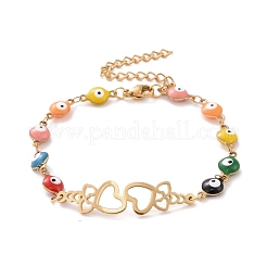 PVD Vacuum Plating 304 Stainless Steel Link Bracelet&nbsp;BJEW-B062-13G
