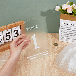 20Pcs 20 Styles Acrylic Table Plate Display Decoration&nbsp;AJEW-DR0002-37