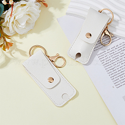PU Leather Lipstick Holder Keychains&nbsp;AJEW-WH0270-203A