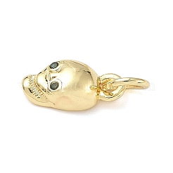 Brass Micro Pave Cubic Zirconia Charms&nbsp;ZIRC-I356-29G