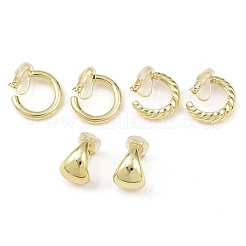 3 Pairs Brass Cuff Earrings&nbsp;EJEW-Z148-02G