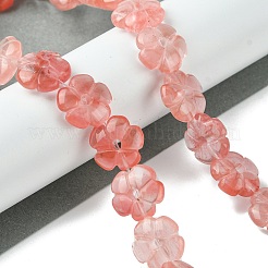 Cherry Quartz Glass Beads Strands&nbsp;G-H023-B10-01
