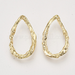 合金フレームコネクター  ティアドロップ  ライトゴールド  27x16x3mm  内径：22x10.5mm&nbsp;PALLOY-S121-218