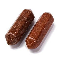 合成ゴールドストーンダブルエンドポイント  多面カット  44~48x14~15x14~15mm&nbsp;G-C153-01B