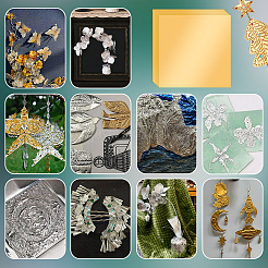 Square Tinfoil Paper Sheets for Craft Engraving&nbsp;DIY-WH0671-302A-02