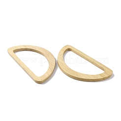 D字型木製バッグハンドル  バッグ交換用アクセサリー用  バリーウッド  10x17.2x1cm  内径：13.8x6.8のCM&nbsp;FIND-WH0135-75