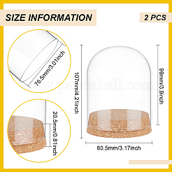 Glass Dome Cover&nbsp;AJEW-WH0083-47A