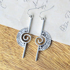 Zinc Alloy Dangle Earrings&nbsp;FS-WG8C7C6-01