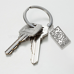 5Pcs 5 Styles Zinc Alloy Pendants Keychains&nbsp;FIND-HY0004-10