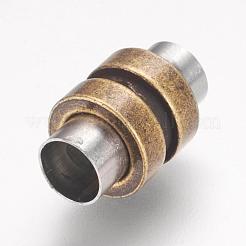 304 Stainless Steel Magnetic Clasps with Glue-in Ends&nbsp;STAS-F124-02