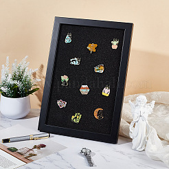 Wood & Plastic Rectangle Photo Frame Stand&nbsp;DJEW-WH0072-13A-01