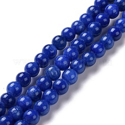 Natural Mashan Jade Round Beads Strands&nbsp;G-D263-4mm-XS09