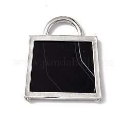 Natural Dyed & Heated Black Agate Pendants&nbsp;G-G977-04P-01
