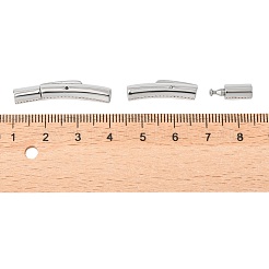 Tarnish Resistant 316 Surgical Stainless Steel Bayonet Clasps&nbsp;STAS-I013-3mm