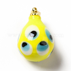 Handmade Evil Eye Lampwork Pendants&nbsp;LAMP-F026-04E