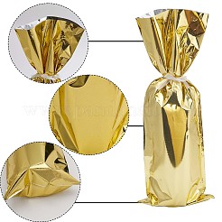 プラスチック包装袋  アルミメッキ  文字列付き  赤ワインの包装用  長方形  シャンパンイエロー  46.2x16.6x0.04cm&nbsp;ABAG-WH0046-02