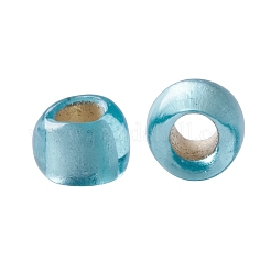 TOHOラウンドシードビーズ  日本製シードビーズ  （23f）シルバーの裏地付きフロストアクアマリン  11/0  2.2mm  穴：0.8mm  約1110PCS /ボトル  10 G /ボトル&nbsp;SEED-JPTR11-0023F