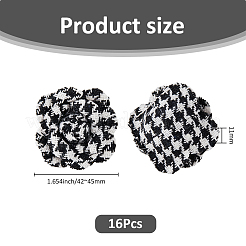 ナイロン製フラワーオーナメントアクセサリー16個  ゲインボロ  42~45x11mm&nbsp;DIY-FH0007-91